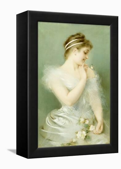 The Butterfly-Pierre Carrier-belleuse-Framed Premier Image Canvas
