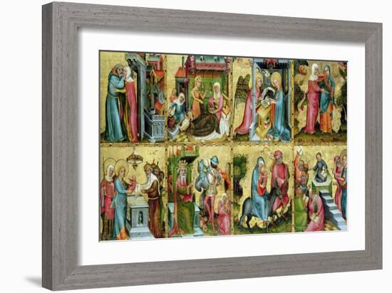 The Buxtehude Altar, Central Panel, 1400-10-Master Bertram of Minden-Framed Giclee Print