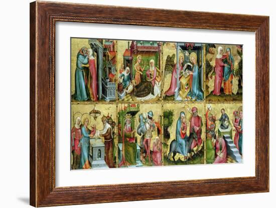 The Buxtehude Altar, Central Panel, 1400-10-Master Bertram of Minden-Framed Giclee Print