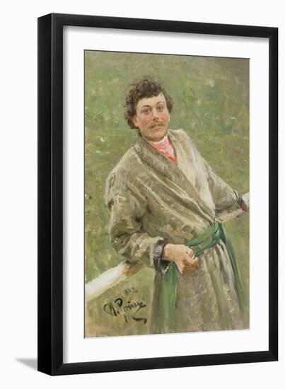 The Byelorussian, Portrait of the Peasant S. Shavrov, 1892-Ilya Efimovich Repin-Framed Giclee Print