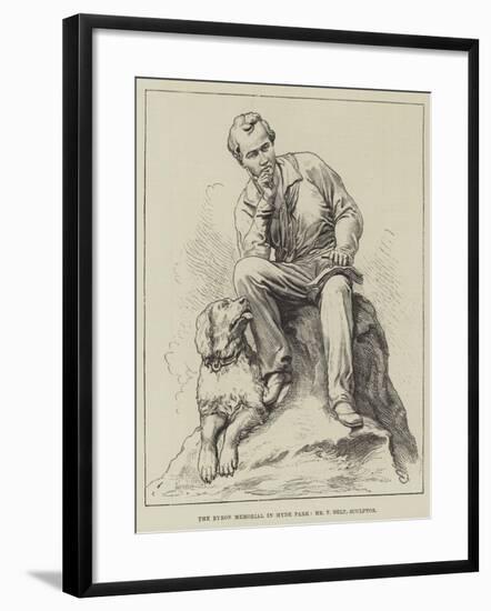 The Byron Memorial in Hyde Park, Mr T Belt, Sculptor-null-Framed Giclee Print