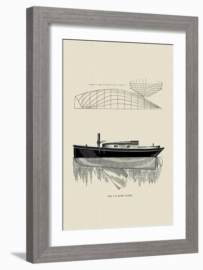 The C.B. Sloop Gleam-Charles P. Kunhardt-Framed Art Print