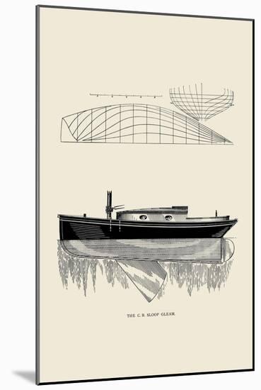 The C.B. Sloop Gleam-Charles P. Kunhardt-Mounted Art Print