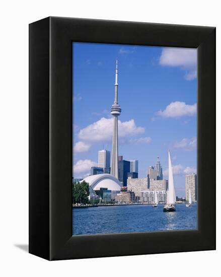 The C.N.Tower and the Toronto Skyline, Ontario, Canada-Roy Rainford-Framed Premier Image Canvas