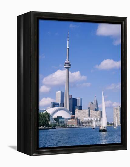 The C.N.Tower and the Toronto Skyline, Ontario, Canada-Roy Rainford-Framed Premier Image Canvas