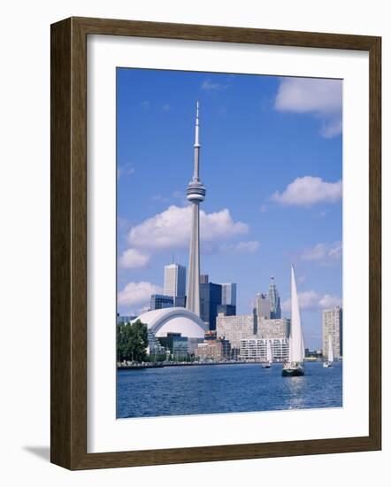 The C.N.Tower and the Toronto Skyline, Ontario, Canada-Roy Rainford-Framed Photographic Print