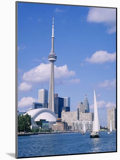 The C.N.Tower and the Toronto Skyline, Ontario, Canada-Roy Rainford-Mounted Photographic Print