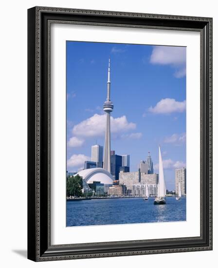 The C.N.Tower and the Toronto Skyline, Ontario, Canada-Roy Rainford-Framed Photographic Print