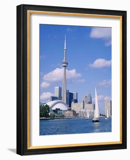 The C.N.Tower and the Toronto Skyline, Ontario, Canada-Roy Rainford-Framed Photographic Print