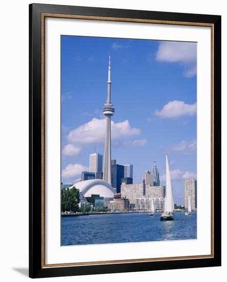 The C.N.Tower and the Toronto Skyline, Ontario, Canada-Roy Rainford-Framed Photographic Print