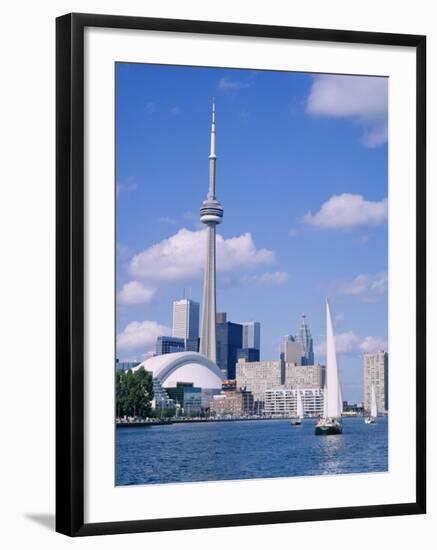 The C.N.Tower and the Toronto Skyline, Ontario, Canada-Roy Rainford-Framed Photographic Print