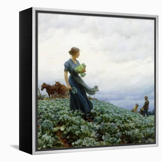 The Cabbage Field, 1914-Charles Courtney Curran-Framed Premier Image Canvas
