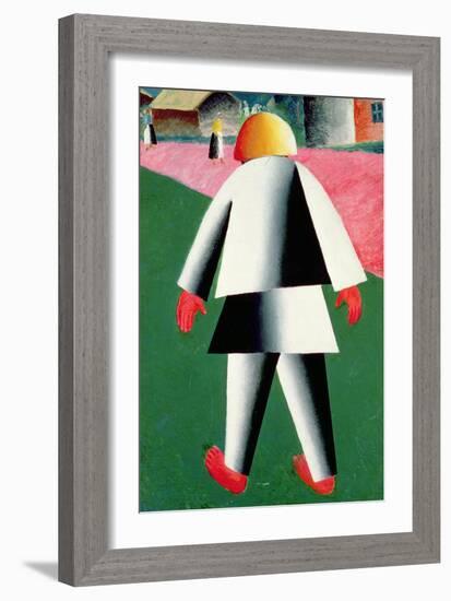 The 'Cabby' or Droshky Driver-Kasimir Malevich-Framed Giclee Print