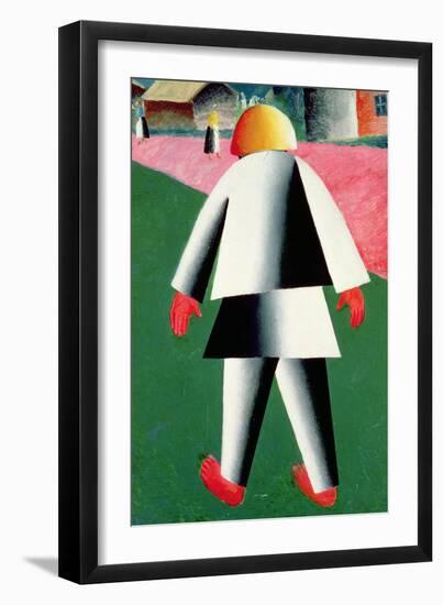 The 'Cabby' or Droshky Driver-Kasimir Malevich-Framed Giclee Print