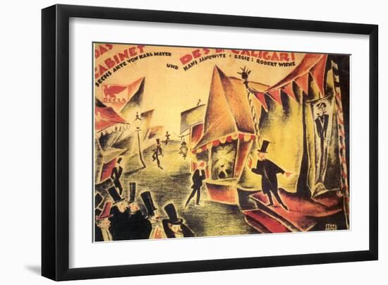 The Cabinet of Dr. Caligari, 1919-null-Framed Art Print