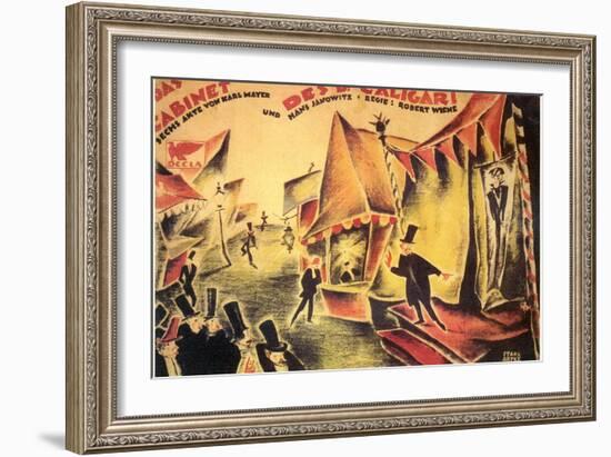 The Cabinet of Dr. Caligari, 1919-null-Framed Premium Giclee Print