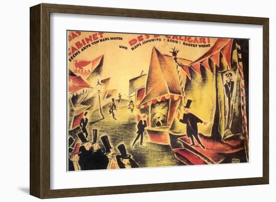 The Cabinet of Dr. Caligari, 1919-null-Framed Premium Giclee Print