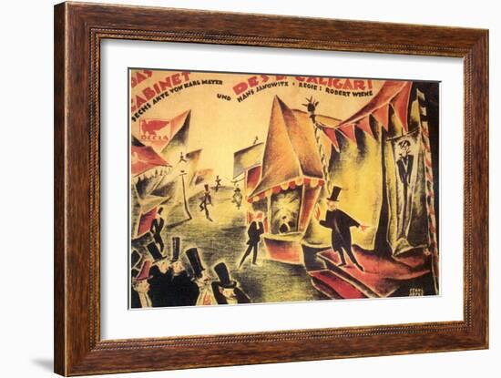 The Cabinet of Dr. Caligari, 1919-null-Framed Premium Giclee Print