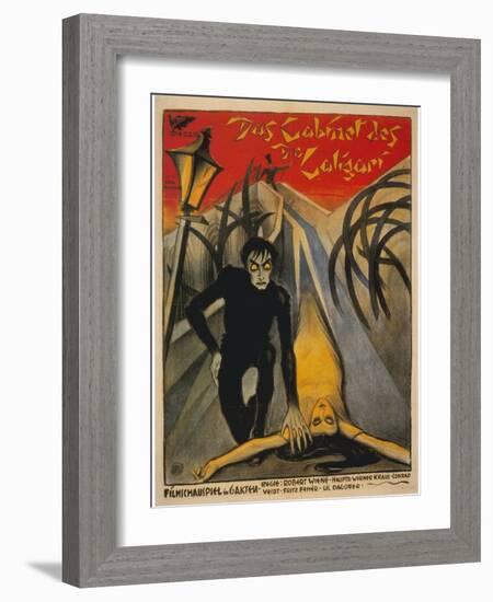 The Cabinet of Dr. Caligari, Italian Movie Poster, 1919-null-Framed Art Print