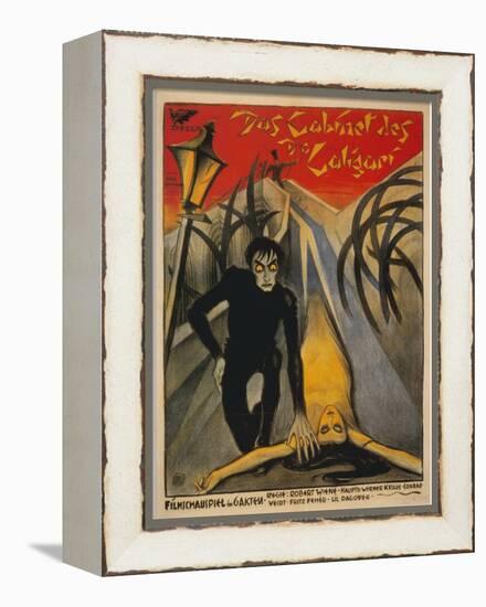 The Cabinet of Dr. Caligari, Italian Movie Poster, 1919-null-Framed Stretched Canvas