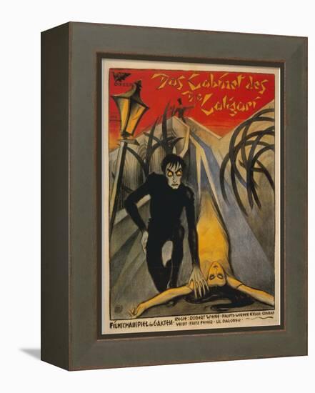 The Cabinet of Dr. Caligari, Italian Movie Poster, 1919-null-Framed Stretched Canvas