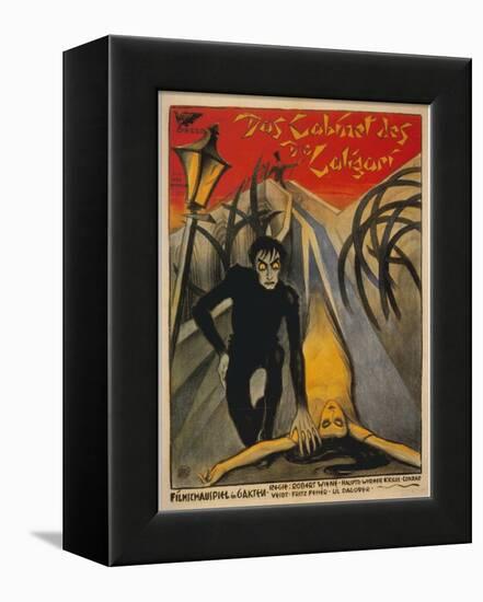 The Cabinet of Dr. Caligari, Italian Movie Poster, 1919-null-Framed Stretched Canvas