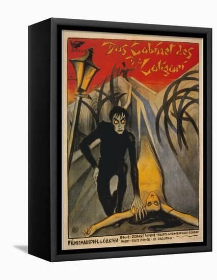 The Cabinet of Dr. Caligari, Italian Movie Poster, 1919-null-Framed Stretched Canvas