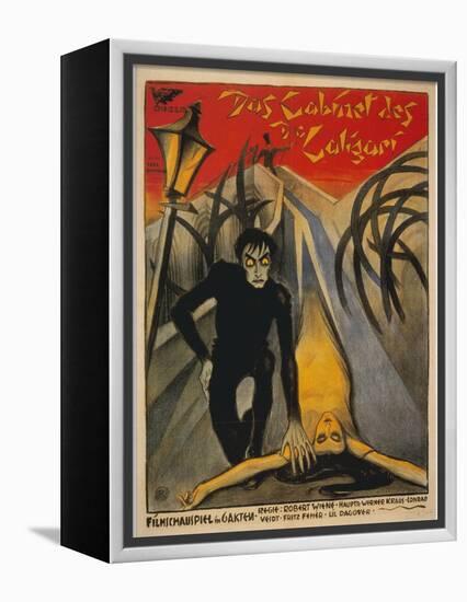 The Cabinet of Dr. Caligari, Italian Movie Poster, 1919-null-Framed Stretched Canvas