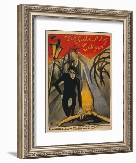 The Cabinet of Dr. Caligari, Italian Movie Poster, 1919-null-Framed Premium Giclee Print
