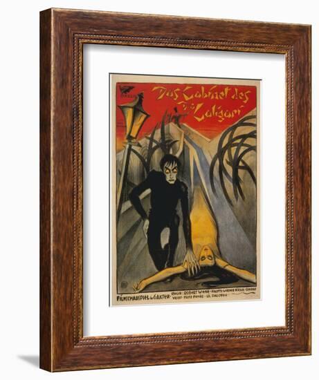 The Cabinet of Dr. Caligari, Italian Movie Poster, 1919-null-Framed Premium Giclee Print