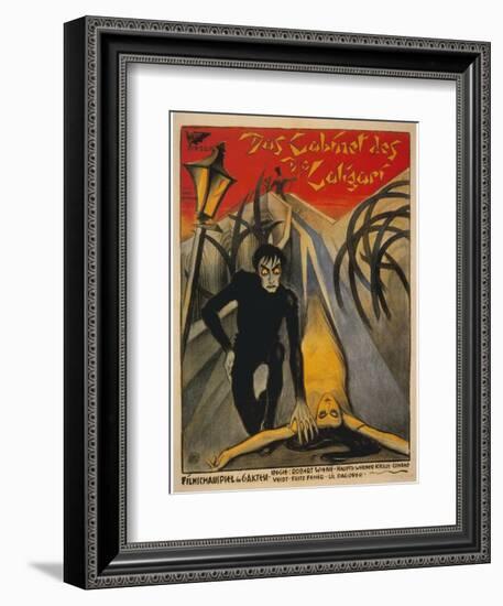 The Cabinet of Dr. Caligari, Italian Movie Poster, 1919-null-Framed Premium Giclee Print