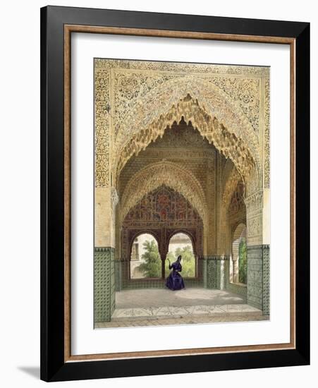 The Cabinet of the Infantas in the Room of the Two Sisters, the Alhambra, Granada, 1853-Leon Auguste Asselineau-Framed Giclee Print