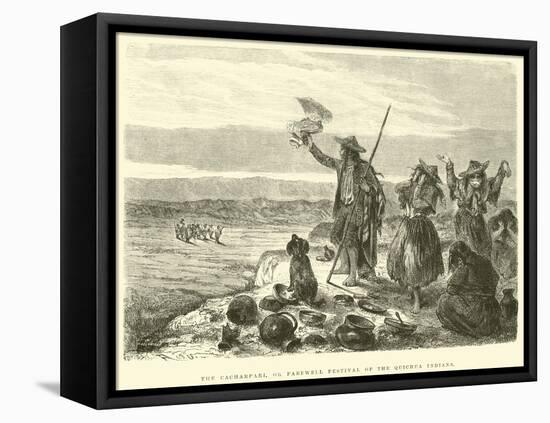 The Cacharpari, or Farewell Festival of the Quichua Indians-Édouard Riou-Framed Premier Image Canvas