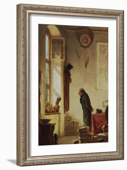 The Cacti Aficionado, about 1865-Carl Spitzweg-Framed Giclee Print