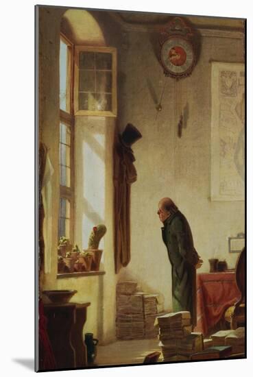 The Cacti Aficionado, about 1865-Carl Spitzweg-Mounted Giclee Print