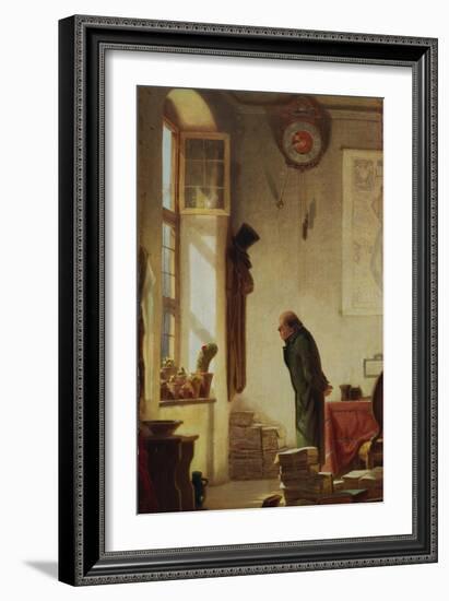 The Cacti Aficionado, about 1865-Carl Spitzweg-Framed Giclee Print