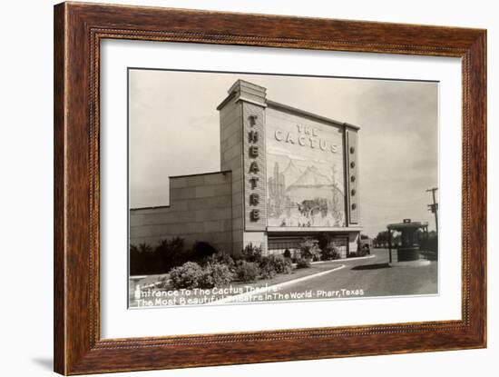 The Cactus Drive-In Theater-null-Framed Art Print