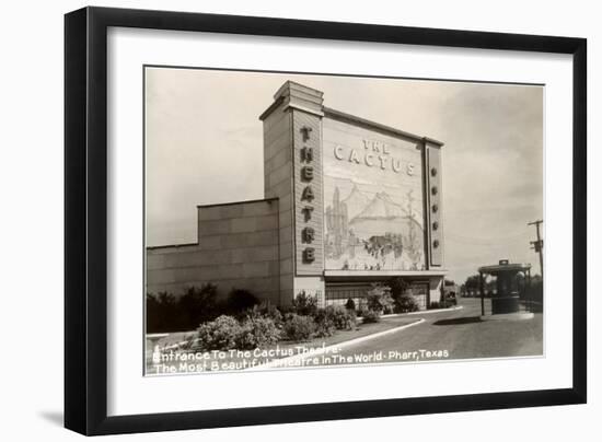 The Cactus Drive-In Theater-null-Framed Art Print