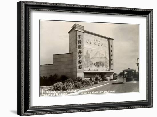 The Cactus Drive-In Theater-null-Framed Art Print