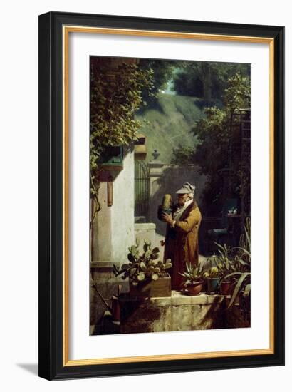 The Cactus Lover. before 1858-Carl Spitzweg-Framed Giclee Print