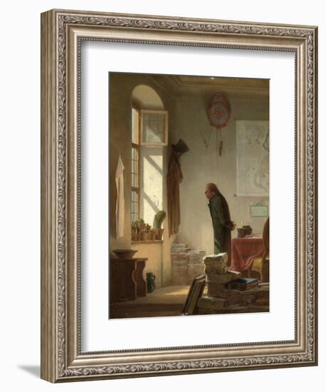 The Cactus Lover; Der Kaktusliebhaber, C.1860-Carl Spitzweg-Framed Giclee Print