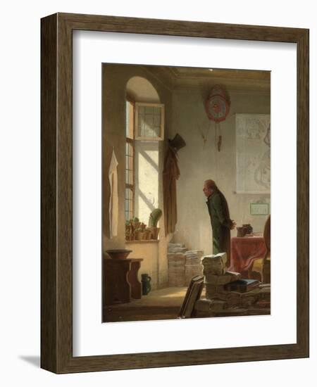 The Cactus Lover; Der Kaktusliebhaber, C.1860-Carl Spitzweg-Framed Giclee Print