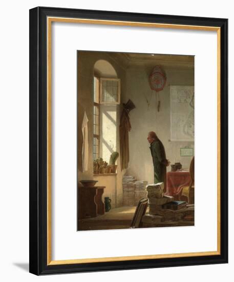 The Cactus Lover; Der Kaktusliebhaber, C.1860-Carl Spitzweg-Framed Giclee Print