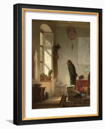 The Cactus Lover; Der Kaktusliebhaber, C.1860-Carl Spitzweg-Framed Giclee Print