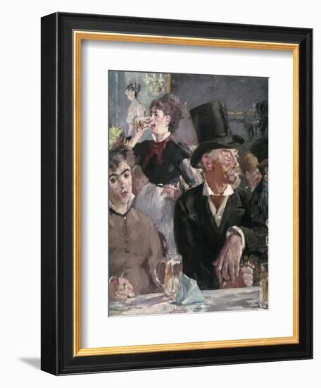 The Cafe Concert-Edouard Manet-Framed Premium Giclee Print