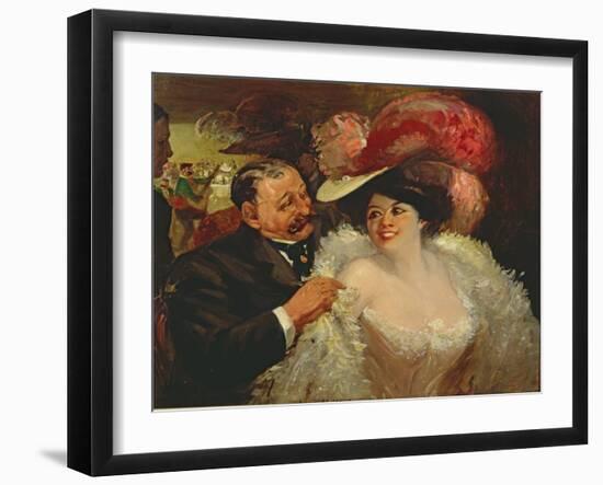 The Cafe Francis, 1906-George Luks-Framed Giclee Print