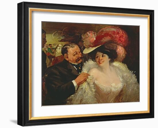 The Cafe Francis, 1906-George Luks-Framed Giclee Print