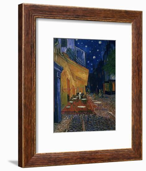 The Café Terrace on the Place du Forum, Arles, at Night, c.1888-Vincent van Gogh-Framed Photographic Print