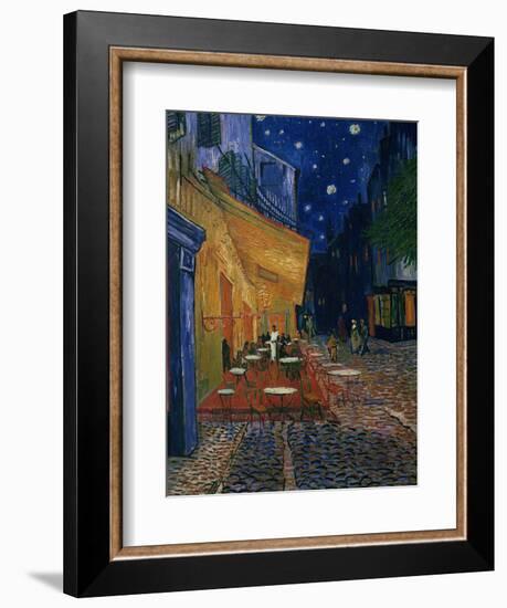 The Café Terrace on the Place du Forum, Arles, at Night, c.1888-Vincent van Gogh-Framed Photographic Print