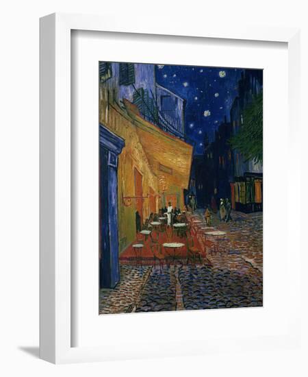 The Café Terrace on the Place du Forum, Arles, at Night, c.1888-Vincent van Gogh-Framed Photographic Print